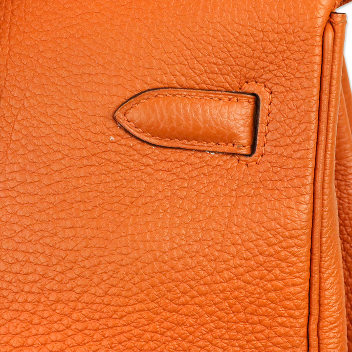 Hermès Orange Togo Retourne Birkin 35 with Gold-Plated Hardware