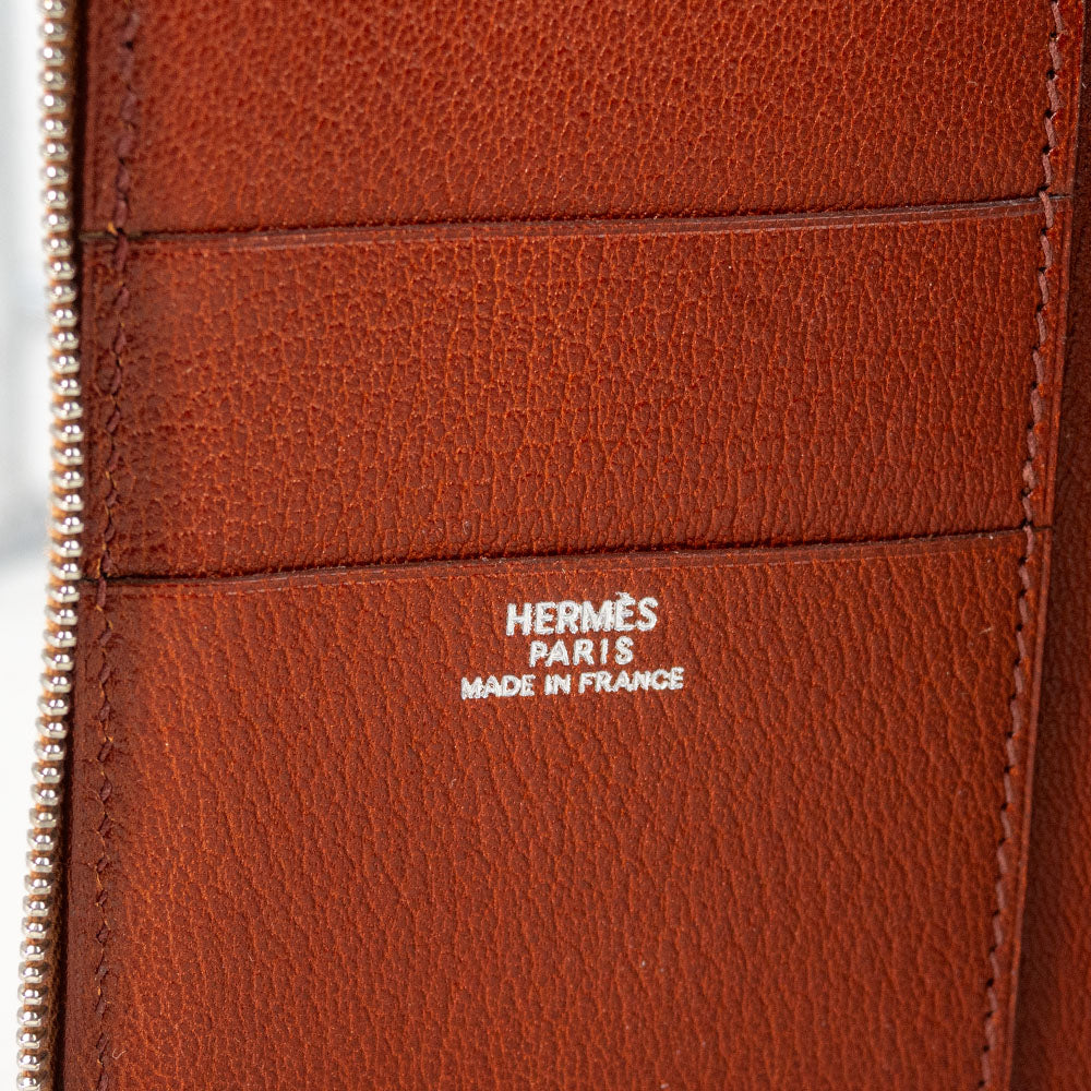 Hermes Ostrich Leather Index Notepad