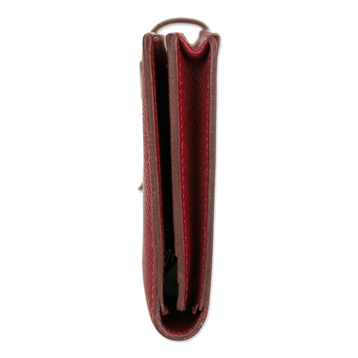 Hermès Red Rouge Béarn Epsom Leather Bifold Wallet