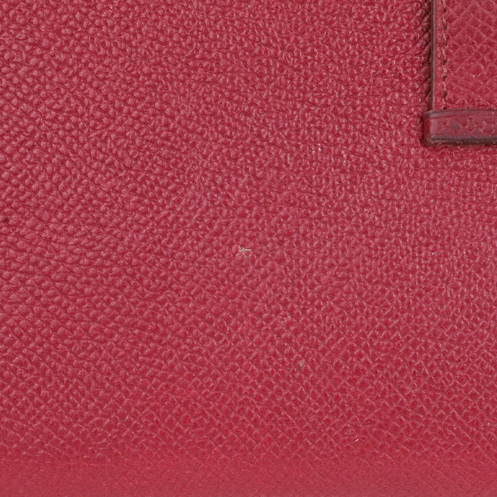 Hermès Red Rouge Béarn Epsom Leather Bifold Wallet