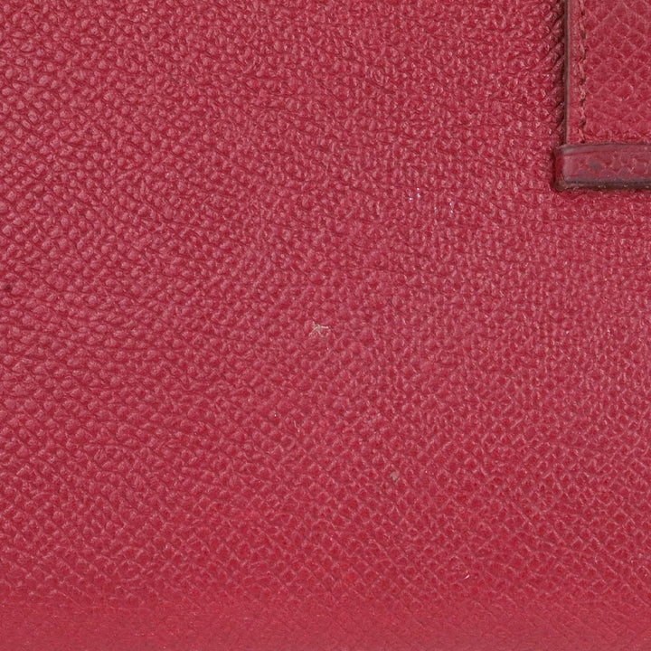 Hermès Red Rouge Béarn Epsom Leather Bifold Wallet