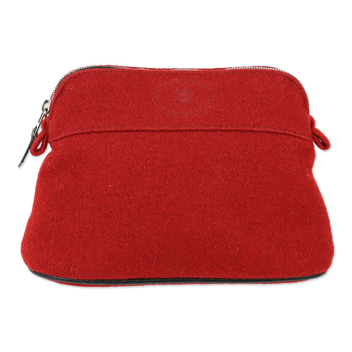 Hermès Red Wool Mini Model Bolide Case