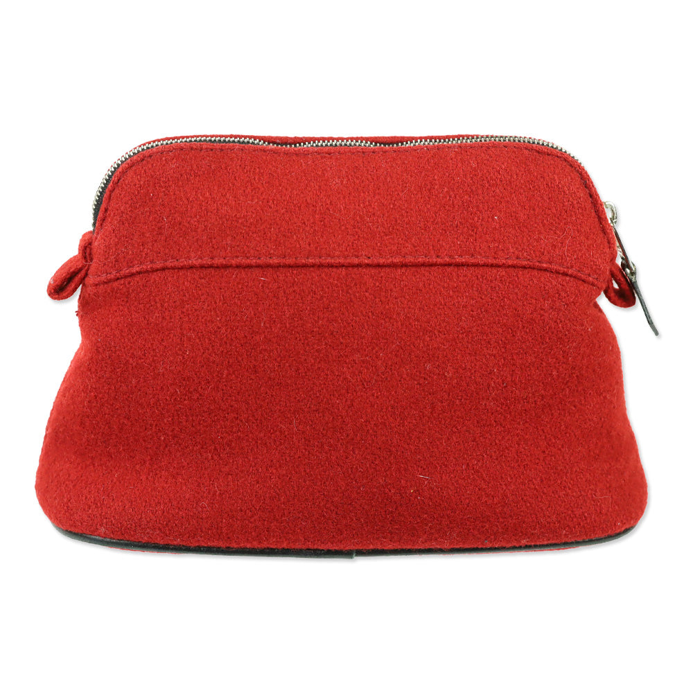 Hermès Red Wool Mini Model Bolide Case