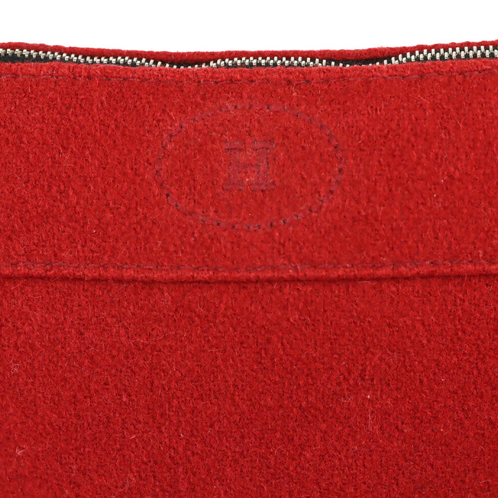 Hermès Red Wool Mini Model Bolide Case