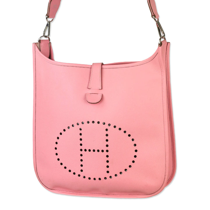 Hermès Rose Confetti Epsom Evelyne III 29