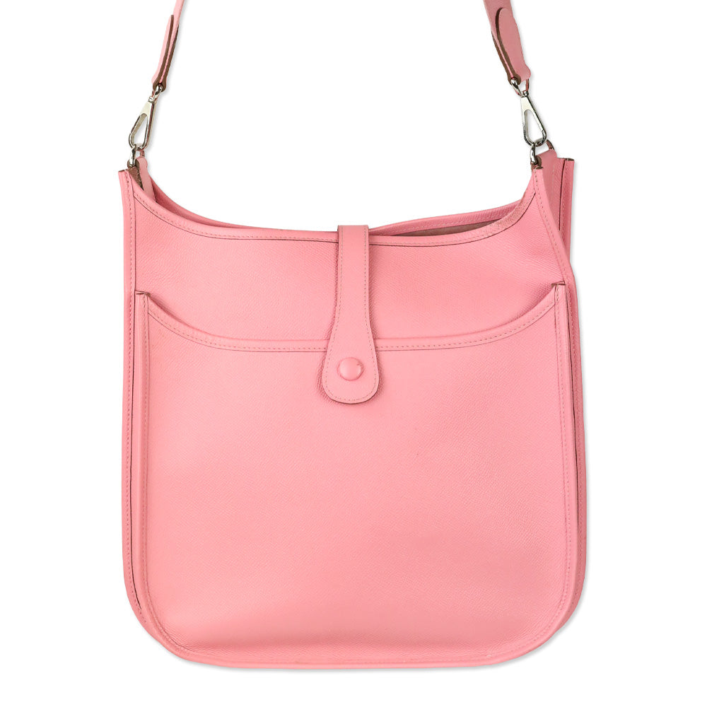Hermès Rose Confetti Epsom Evelyne III 29