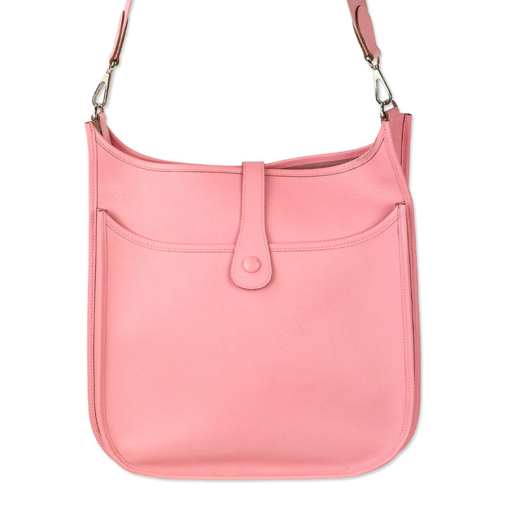 Hermès Rose Confetti Epsom Evelyne III 29