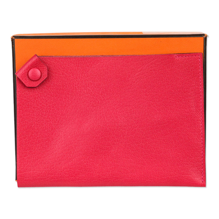 Hermès Rose Extrême Chamkila Tarmac Passport Holder