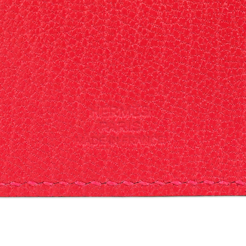 Hermès Rose Extrême Chamkila Tarmac Passport Holder