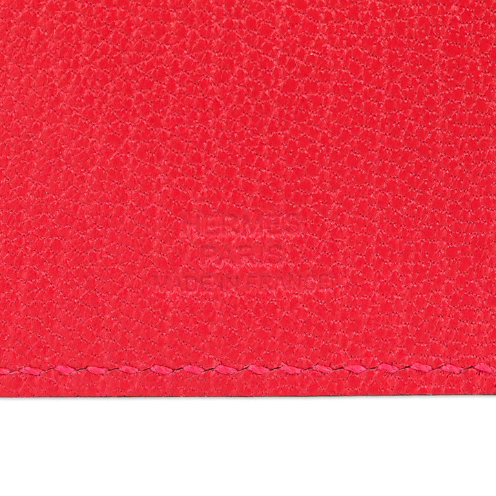 Hermès Rose Extrême Chamkila Tarmac Passport Holder