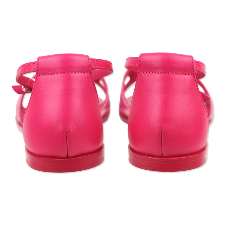 Hermès Rose Flash Lizard Santorini Sandals Palladium Hardware