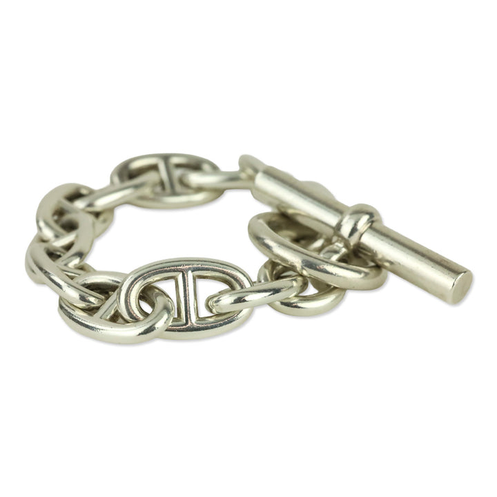 Hermès Silver Chaine d'Ancre Bracelet, Large Mode