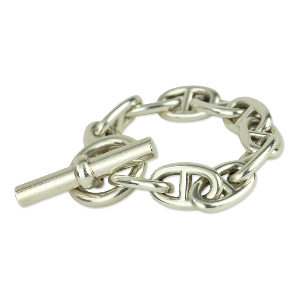 Hermès Silver Chaine d'Ancre Bracelet, Large Mode
