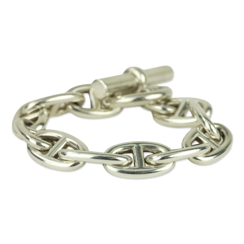 Hermès Silver Chaine d'Ancre Bracelet, Large Mode