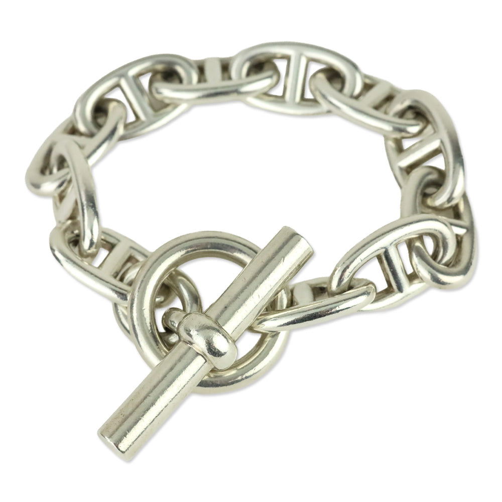 Hermès Silver Chaine d'Ancre Bracelet, Large Mode