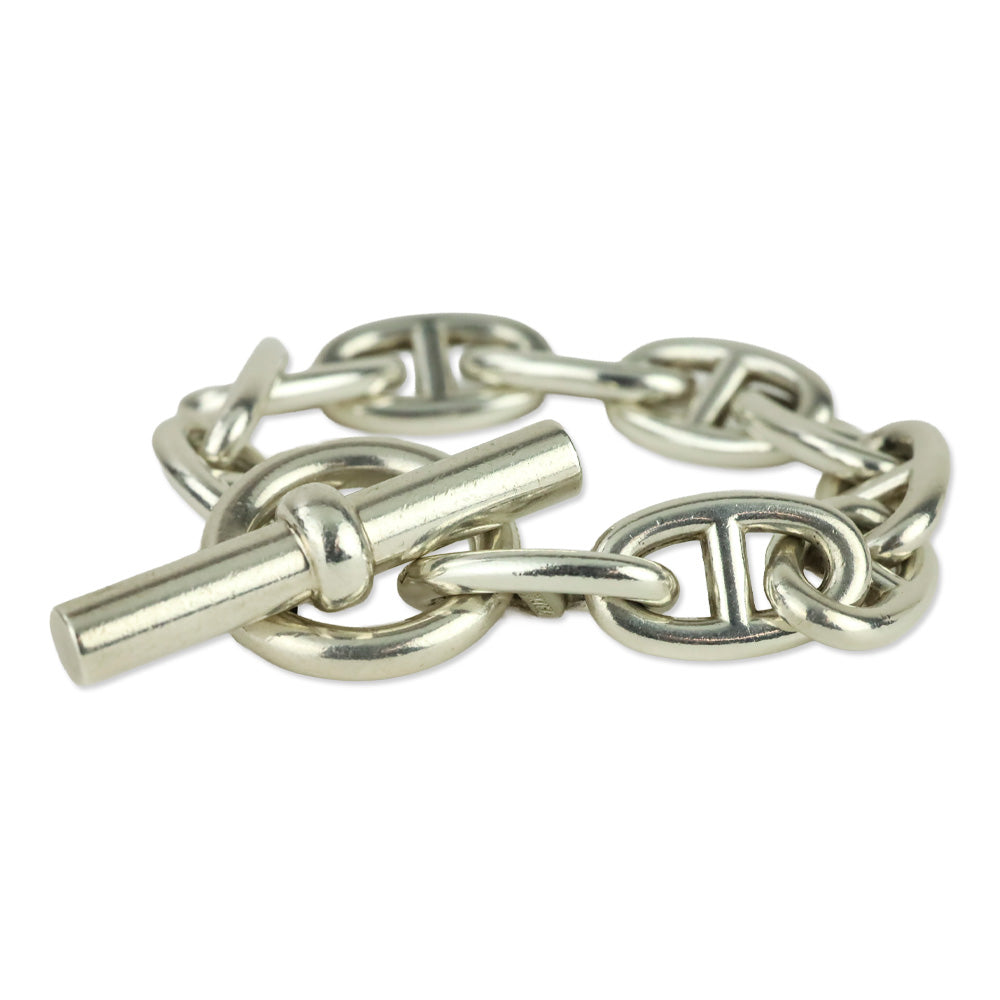 Hermès Silver Chaine d'Ancre Bracelet, Large Mode