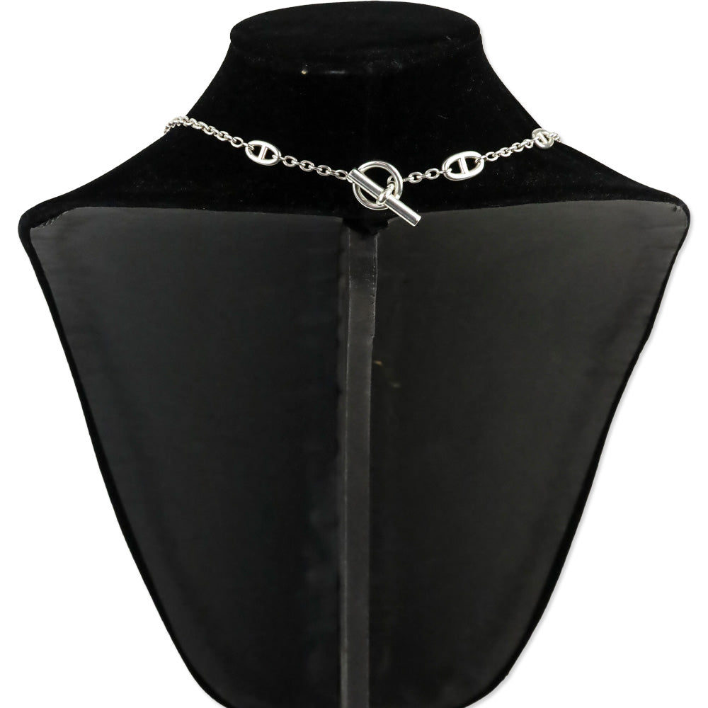Hermes Sterling Silver Farandole Long Necklace 160