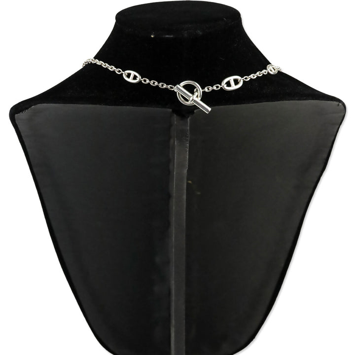 Hermes Sterling Silver Farandole Long Necklace 160