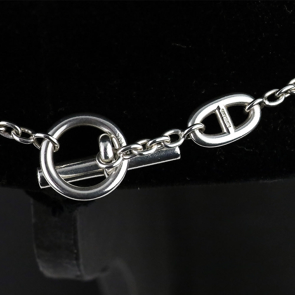 Hermes Sterling Silver Farandole Long Necklace 160