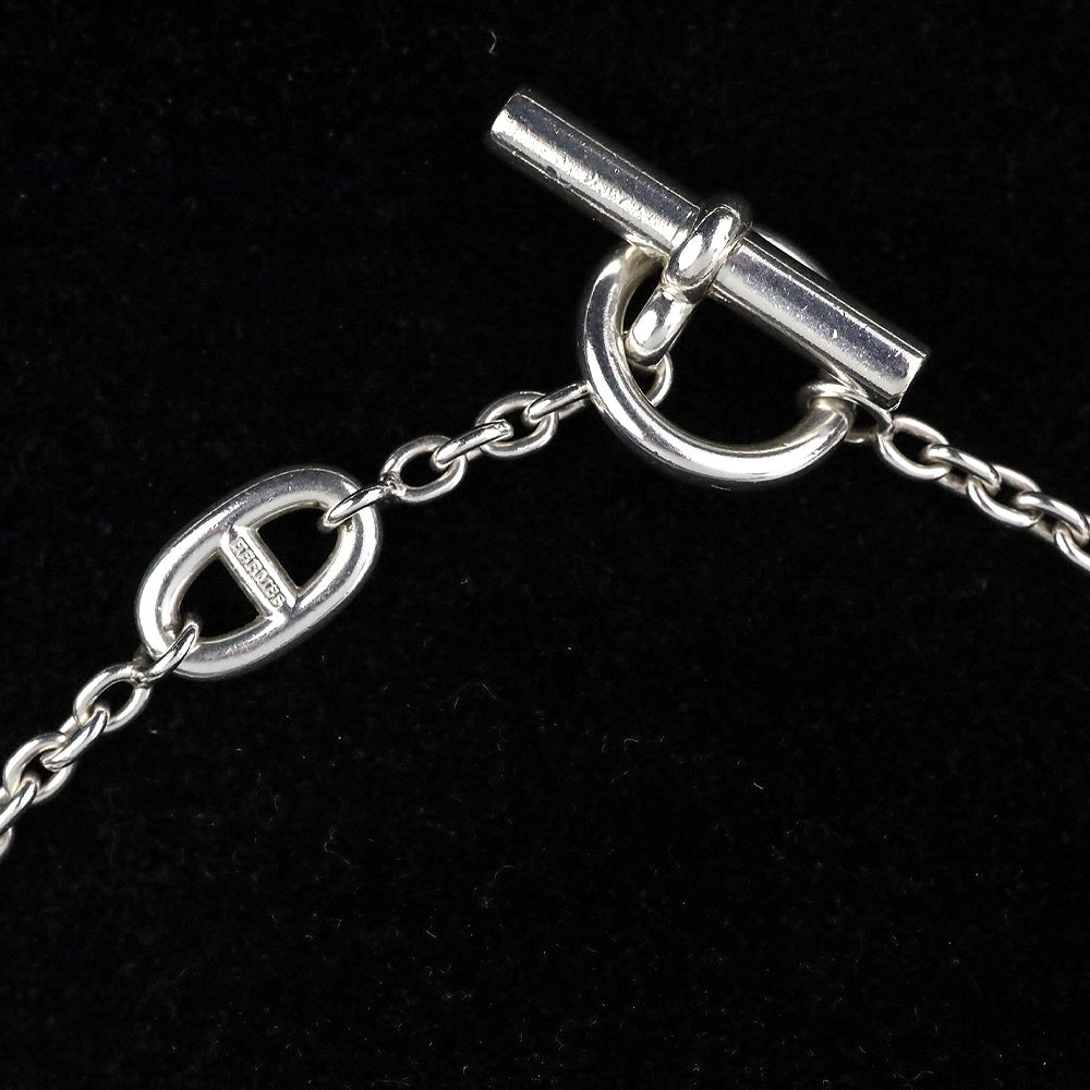 Hermes Sterling Silver Farandole Long Necklace 160