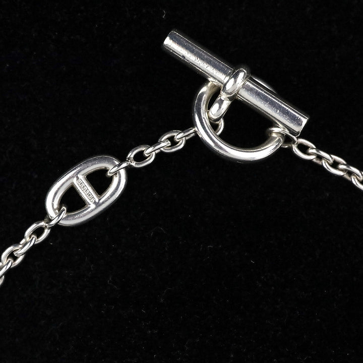 Hermes Sterling Silver Farandole Long Necklace 160