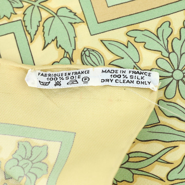 Hermès Tan Insect Carré Joyaux de L'été Jacquelot Silk Scarf 90cm