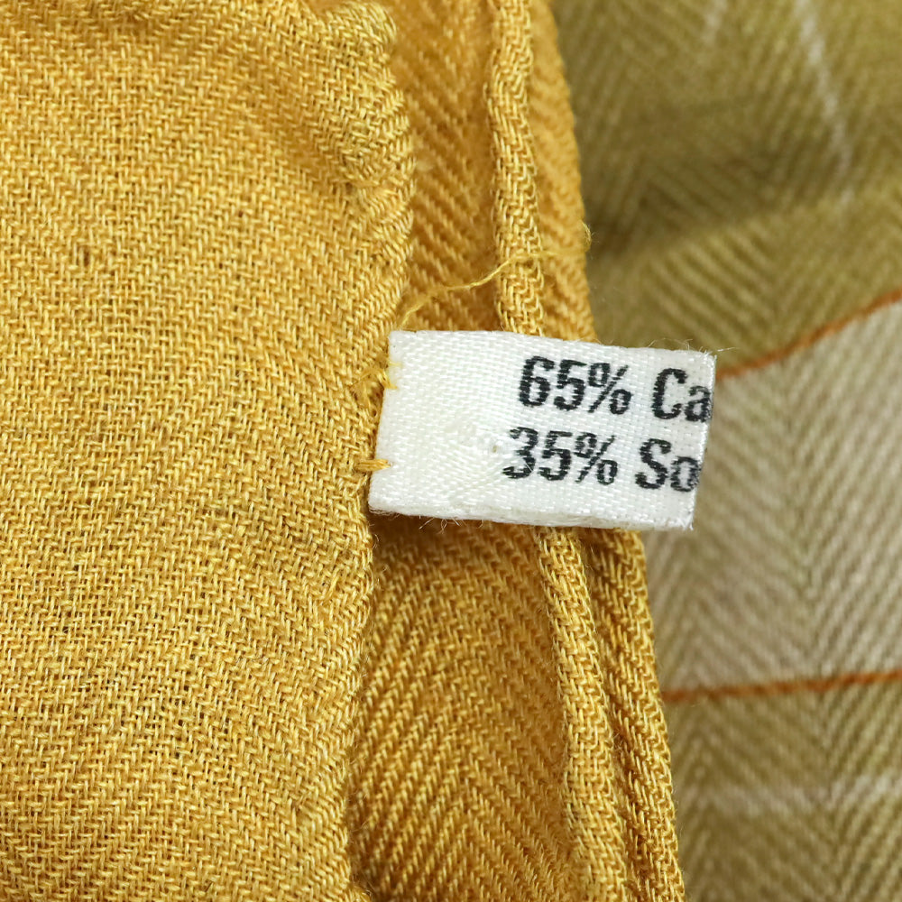 Hermes Yellow Fleurs de Lotus Cashmere Silk Shawl