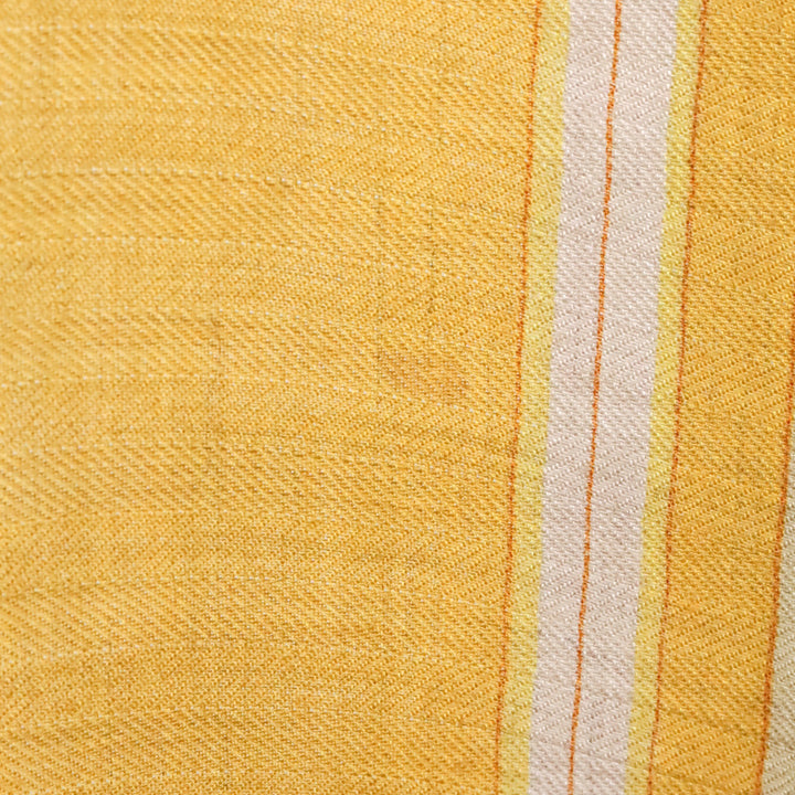 Hermes Yellow Fleurs de Lotus Cashmere Silk Shawl