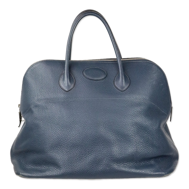 Hermès Blue Agate Clemence Bolide Relax 45 Bag