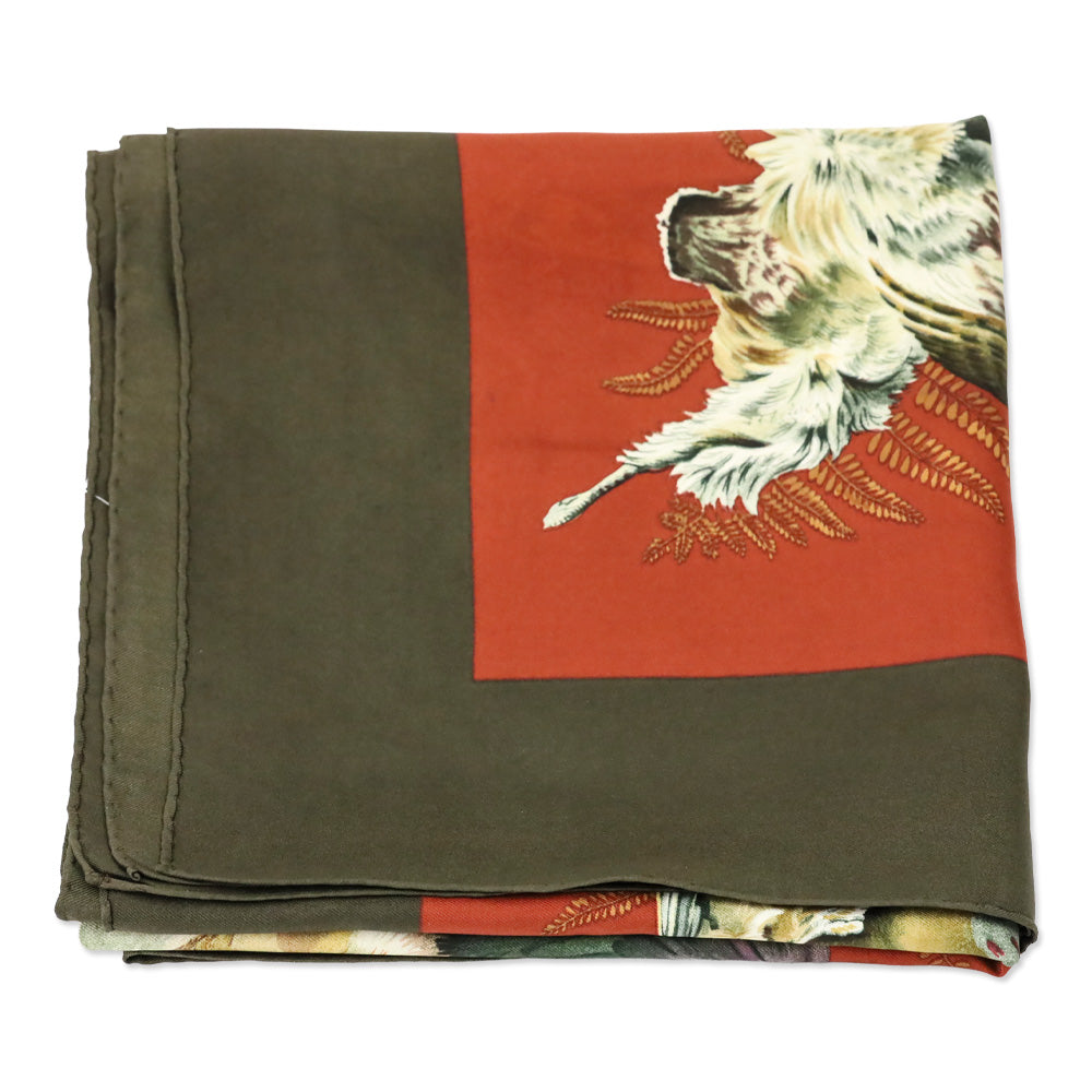 Hermès "Gibiers" by Henri de Linares 90cm Silk Scarf
