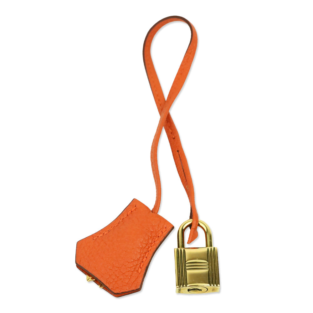 Hermès Orange Togo Retourne Birkin 35 with Gold-Plated Hardware