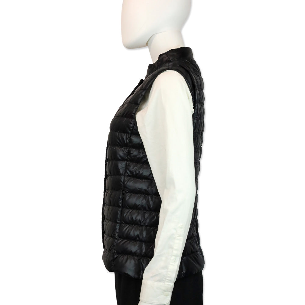 Herno Iconico Vera Black Nylon Fitted Vest