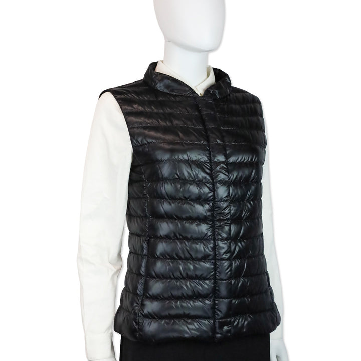 Herno Iconico Vera Black Nylon Fitted Vest