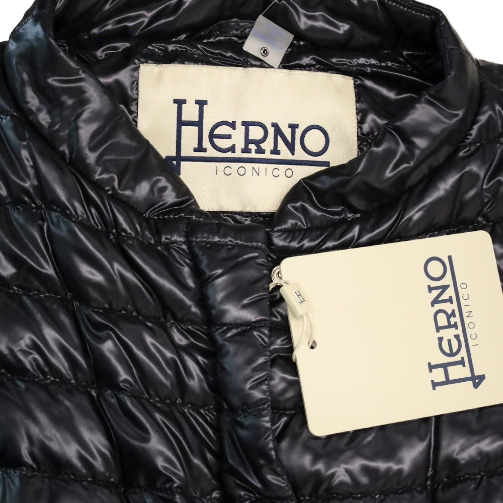 Herno Iconico Vera Black Nylon Fitted Vest
