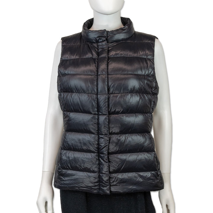 Herno Iconico Vera Black Nylon Fitted Vest