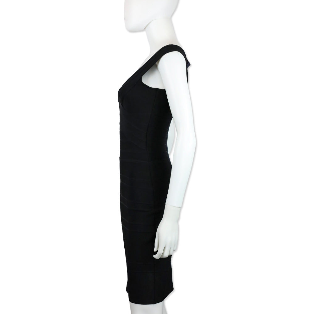 Hervé Léger Black Bandage Dress