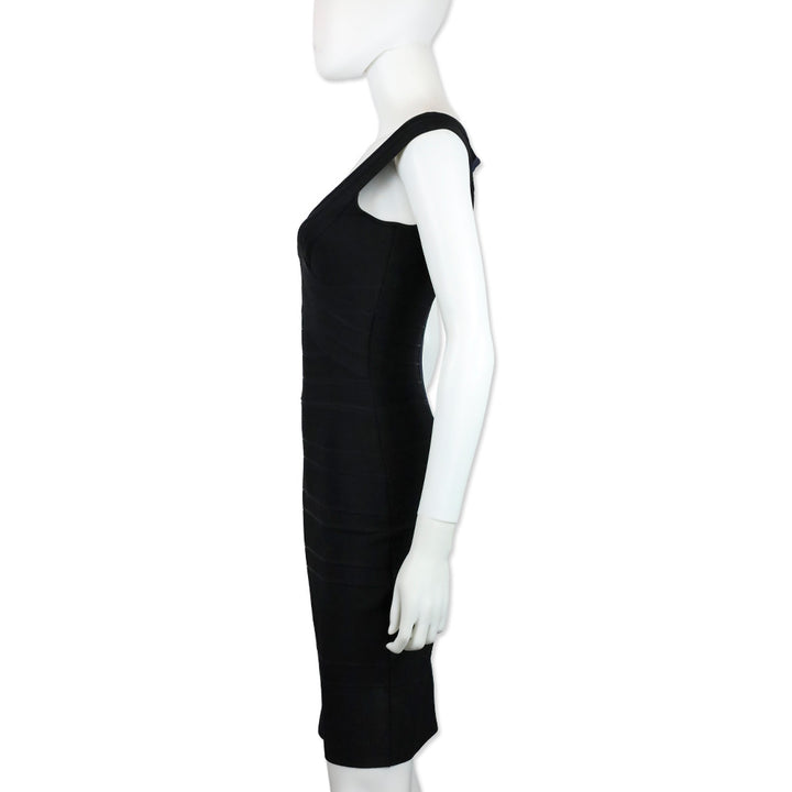 Hervé Léger Black Bandage Dress