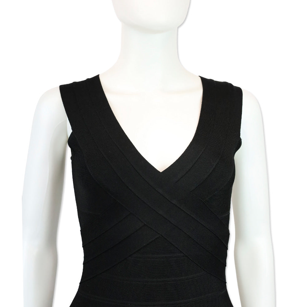 Hervé Léger Black Bandage Dress