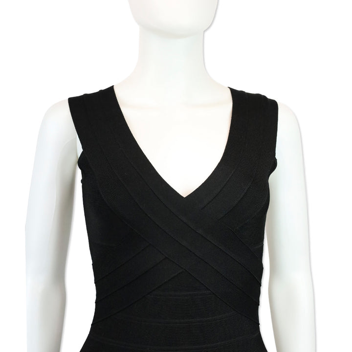 Hervé Léger Black Bandage Dress