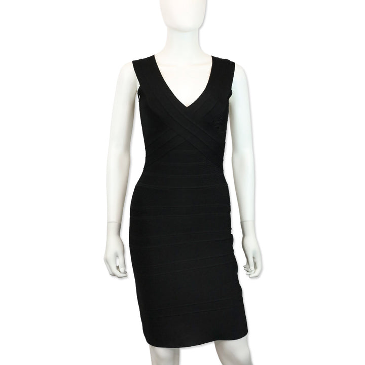 Hervé Léger Black Bandage Dress