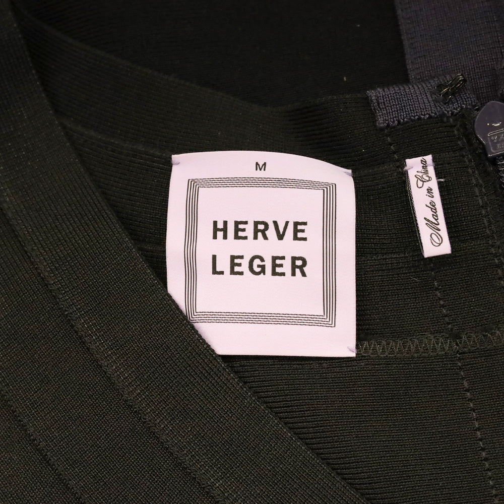 Hervé Léger Black Bandage Dress