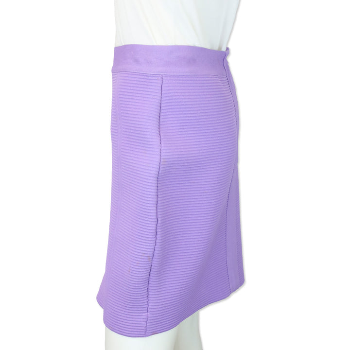 Hervé Leger Purple Orchid Ottoman Bandage Mini Skirt