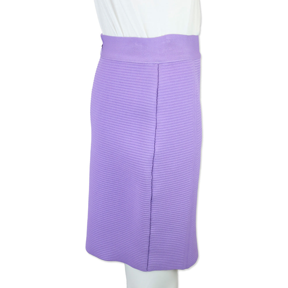 Hervé Leger Purple Orchid Ottoman Bandage Mini Skirt