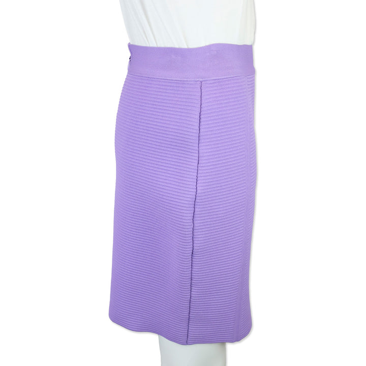 Hervé Leger Purple Orchid Ottoman Bandage Mini Skirt