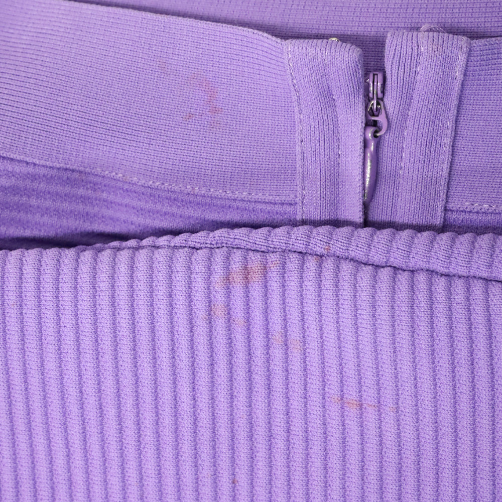 Hervé Leger Purple Orchid Ottoman Bandage Mini Skirt