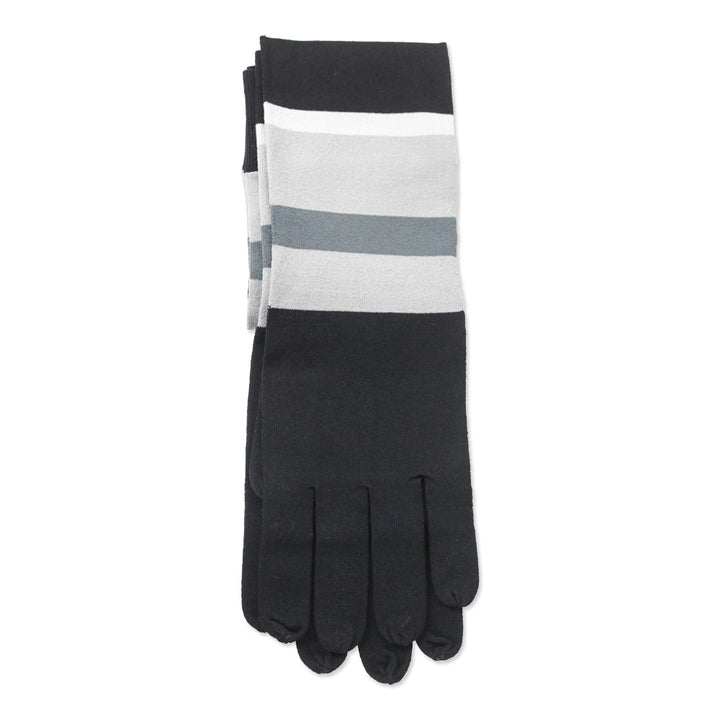 Hervé Legér x Law Roach Ash Multi Striped Knit Long Gloves
