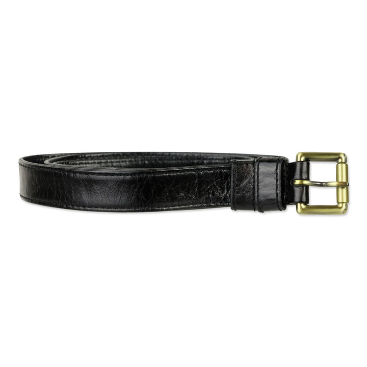 Hobo Black Crinkle Patent Leather Envelope Forte Belt Bag