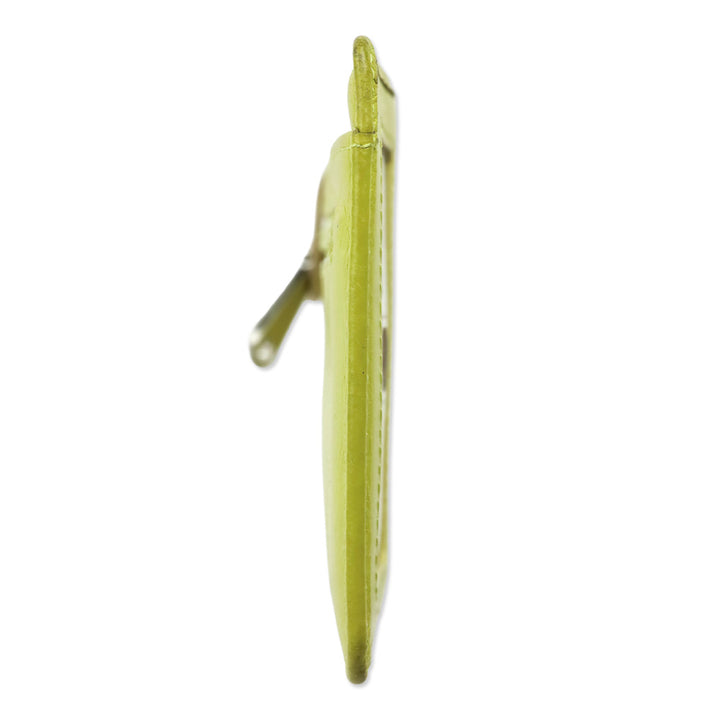 Hobo Lemongrass Leather Euro Slide Card Case