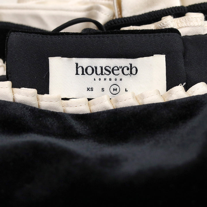 House Of CB Marilla Black Velvet Strapless Dress