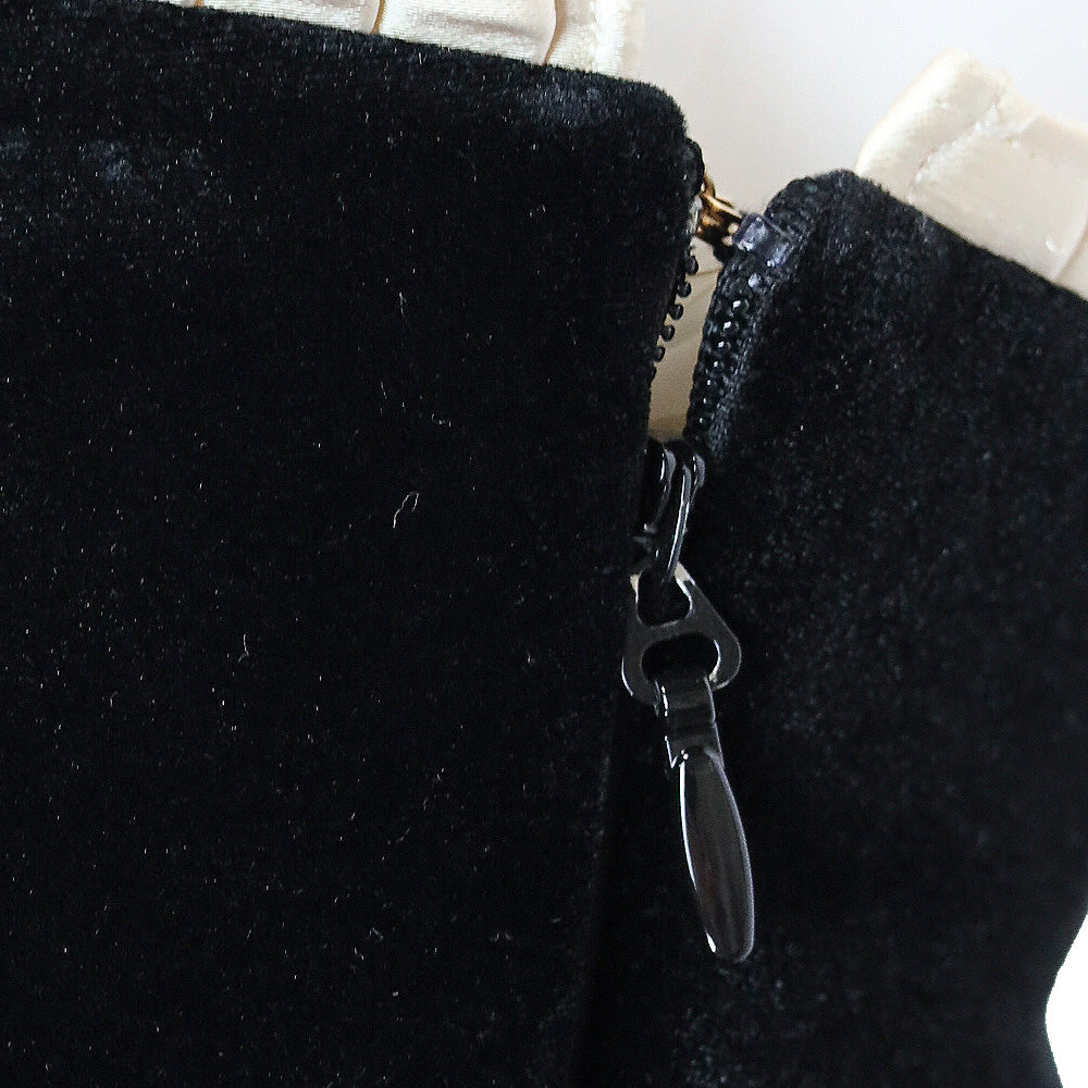House Of CB Marilla Black Velvet Strapless Dress